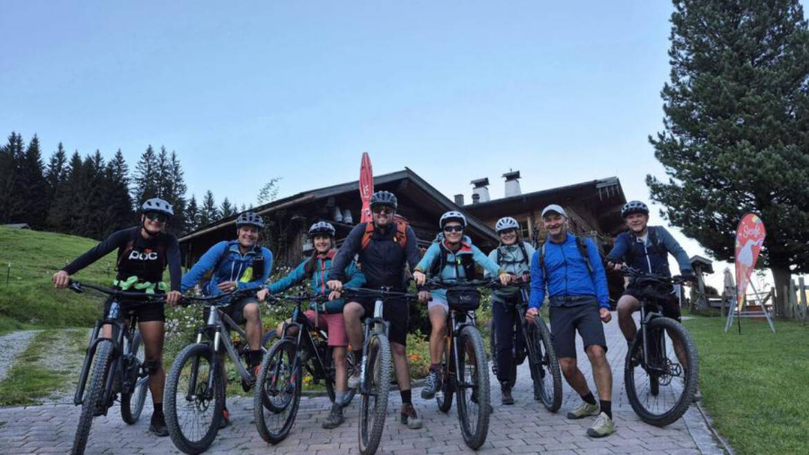 Bike & Hike bei strahlendem Sonnenschein